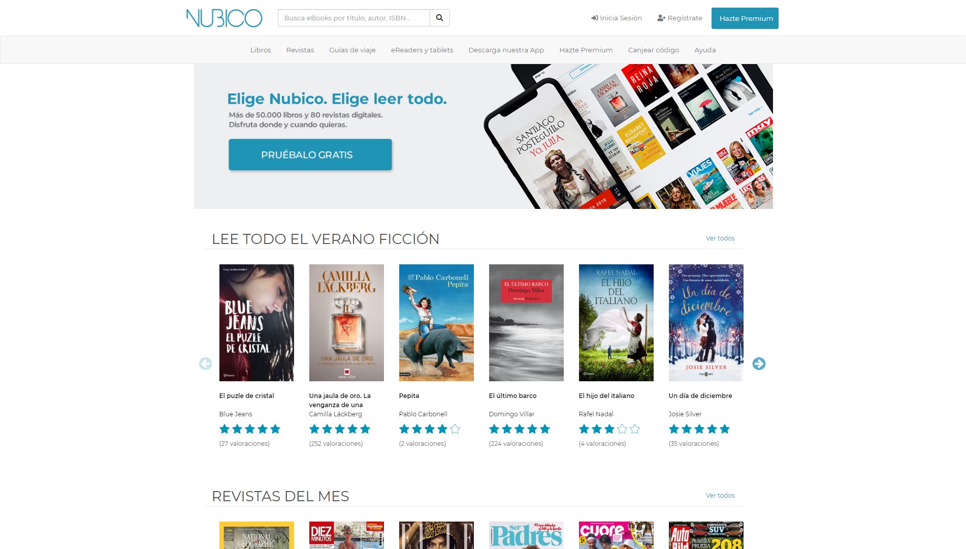 Comparativa de tarifas planas para libros digitales