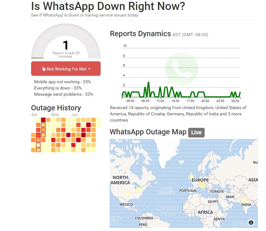 WhatsApp: Cómo saber si el servidor ha caído y soluciones para seguir chateando