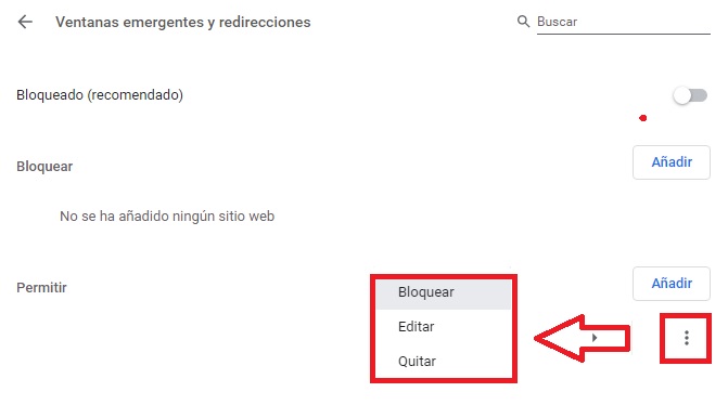Chrome: Cómo permitir o bloquear las ventanas emergentes