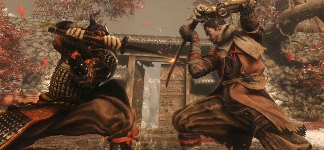 Sekiro en pleno combate