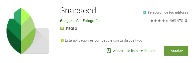 Cómo utilizar Snapseed en tu PC