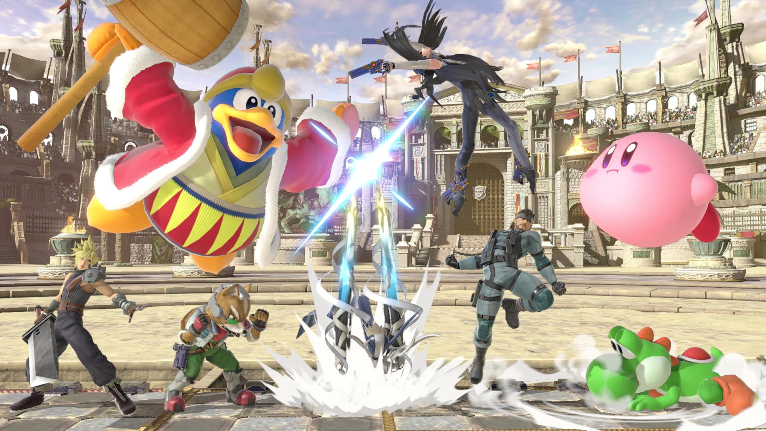 Alocada pelea de Super Smash Bros Ultimate