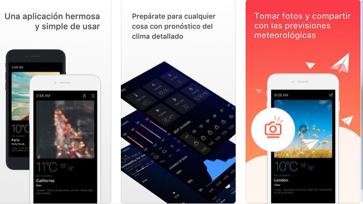 Las 5 mejores apps gratis para consultar el tiempo