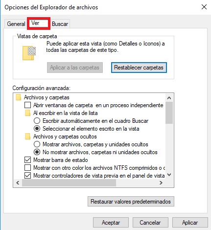 Cómo ver archivos ocultos: Windows 10