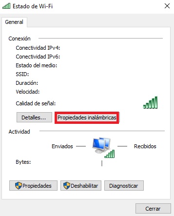 Contraseña de la Wi-Fi