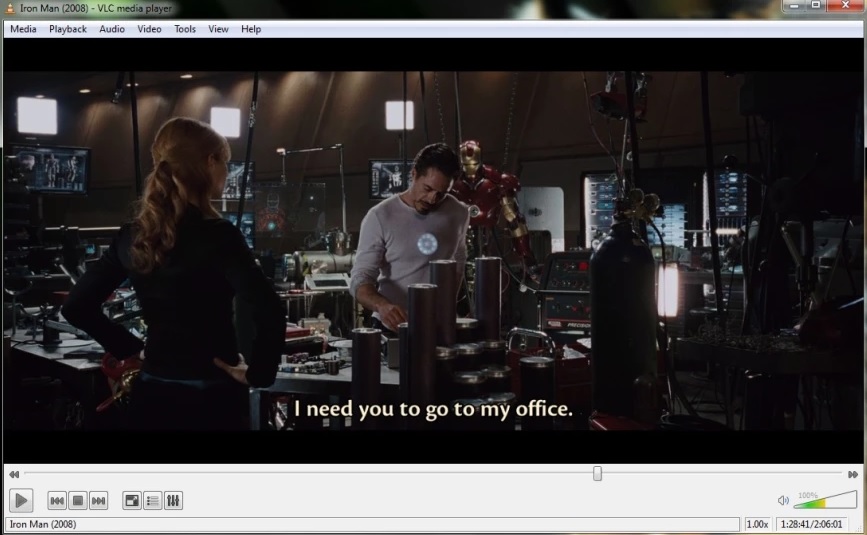 Interfaz de VLC Media Player
