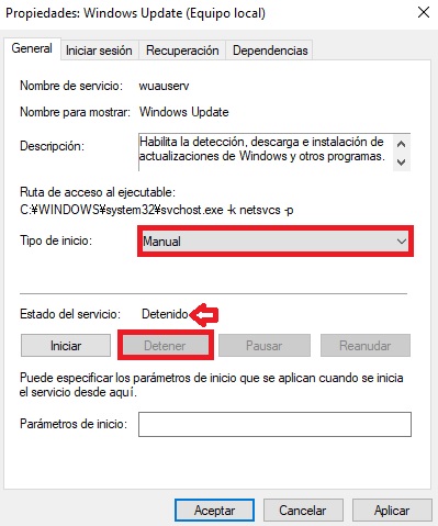 Solución al error "Windows Update no puede buscar actualizaciones"