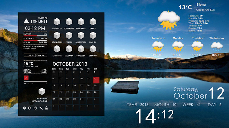 Cómo añadir gadgets en Windows 10