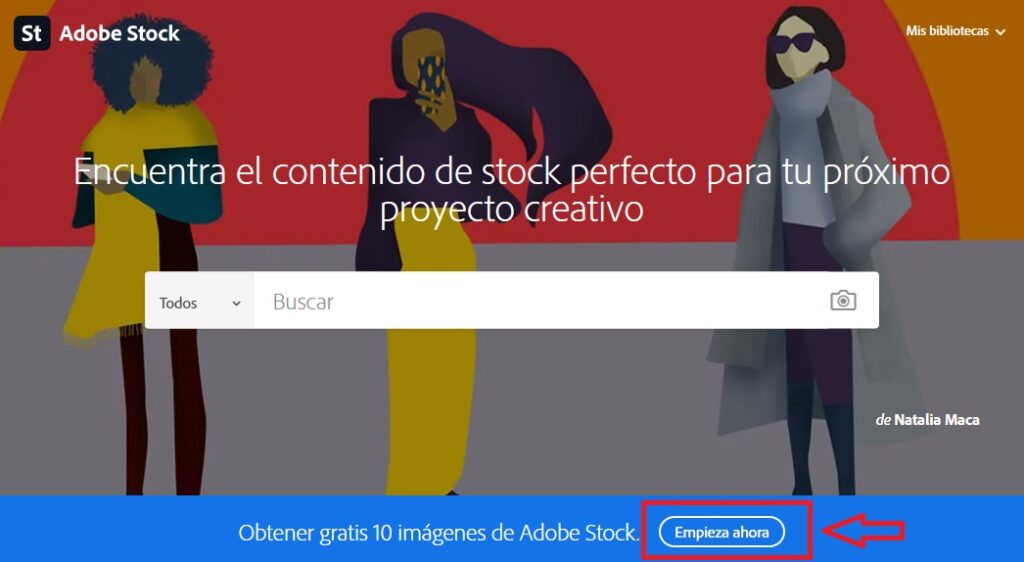 1 mes gratis de Adobe Stock