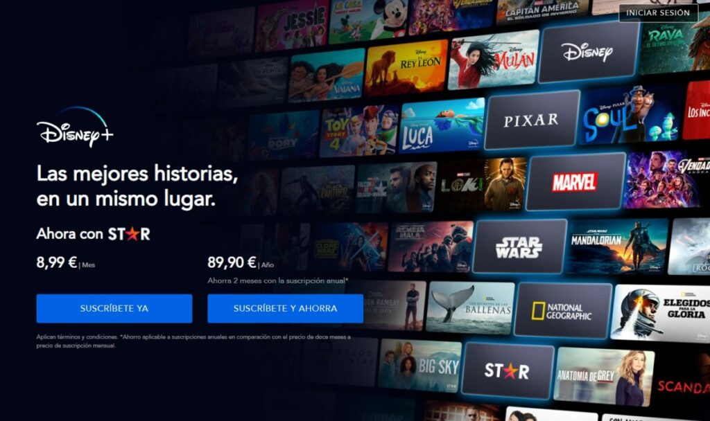 Precio de Disney +