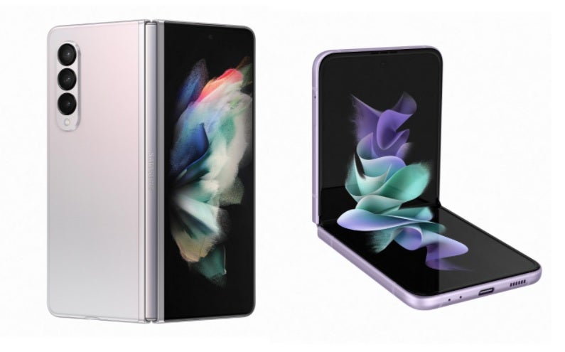 Samsung Galaxy Z Fold3 5G y Samsung Galaxy Z Flip3 5G.