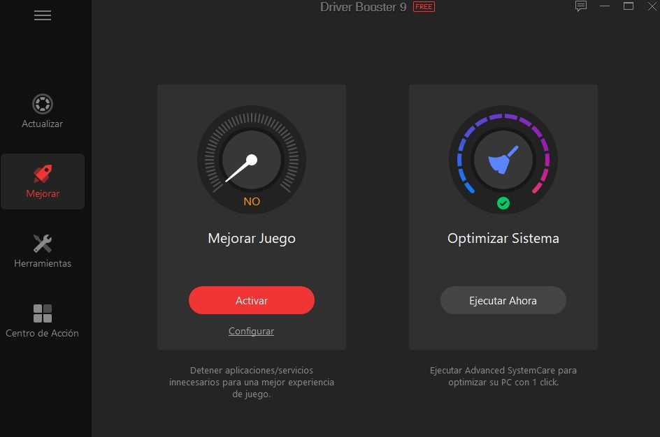 Mejorar juegos, optimizar sistema