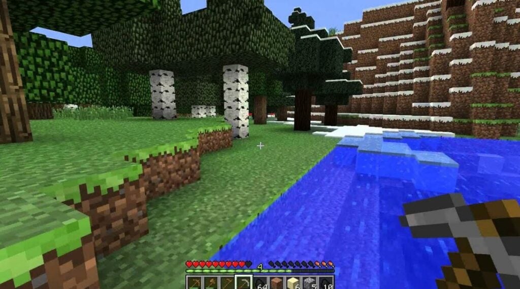 Explorando en Minecraft