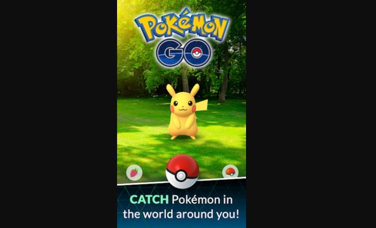 Captura de Pikachu en Pokémon GO