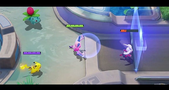Batalla en Pokémon UNITE