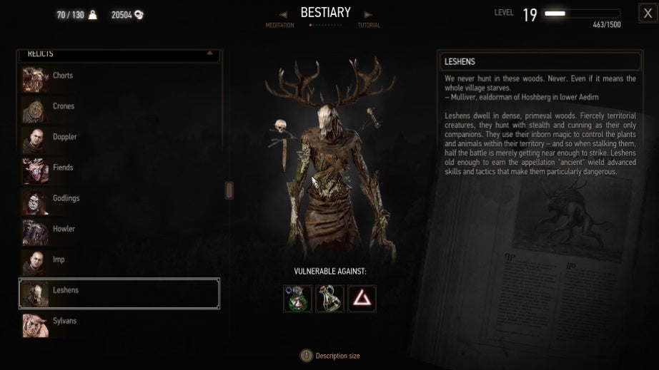 Leshen en The Witcher 3