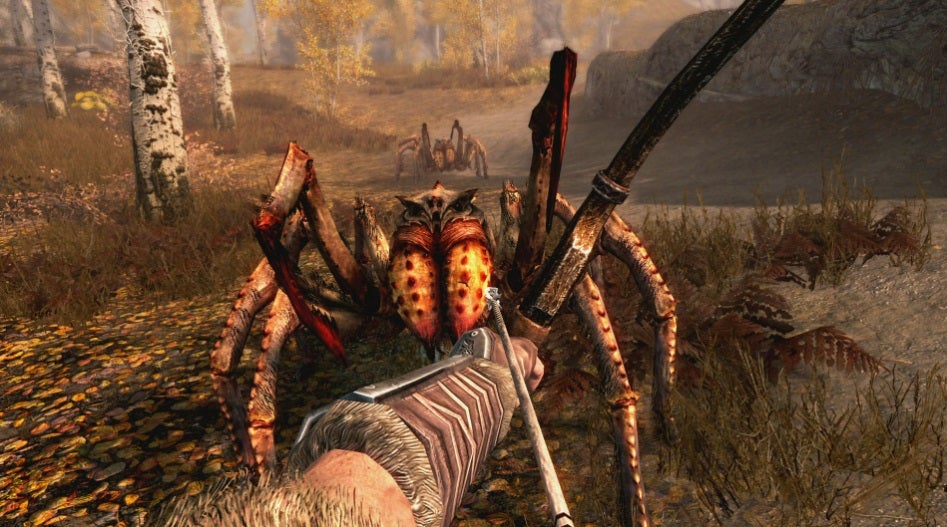 Arañas de Skyrim