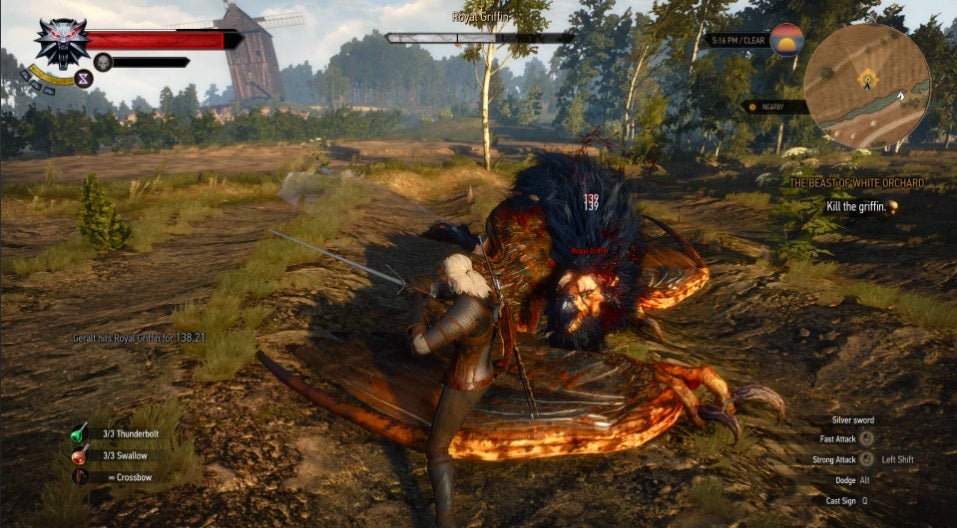 Combates en The Witcher 3