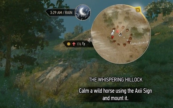 Mapa en el interfaz de The Witcher 3