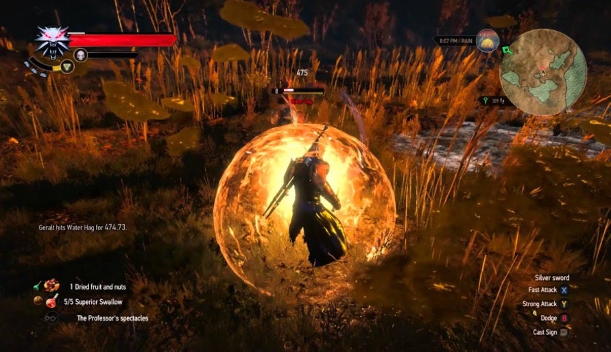 Quen en The Witcher 3