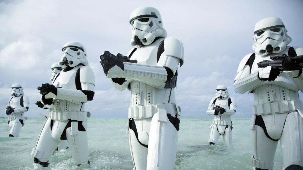 Fondo de pantalla con Storm Troopers