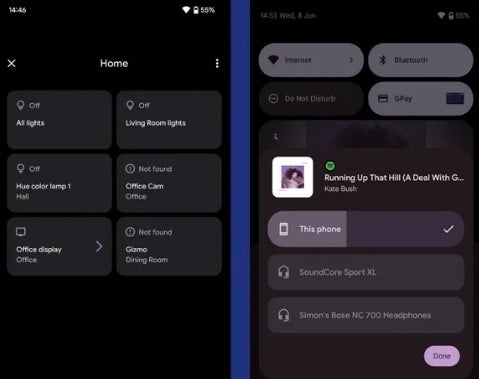 Reproductor de  medios de Android 13