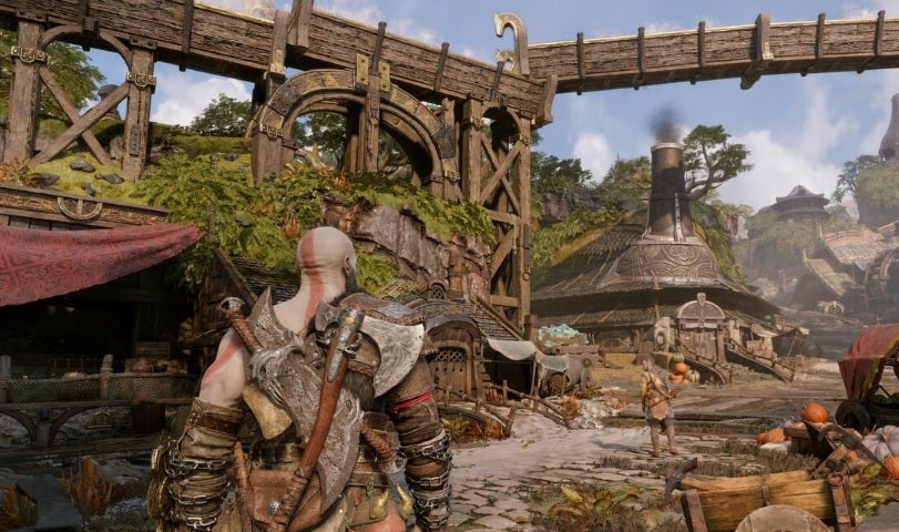 Kratos en God of War Ragnarök