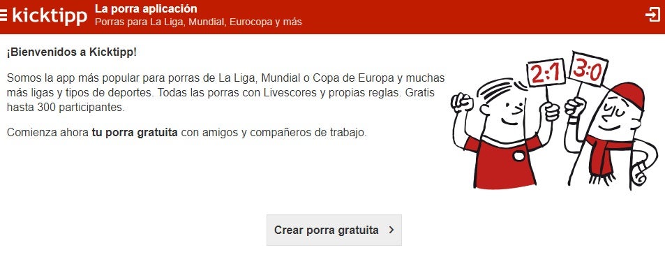 Página oficial de Kicktipp