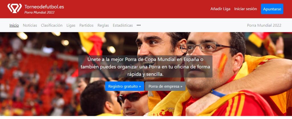 Página web Torneodefutbol.es