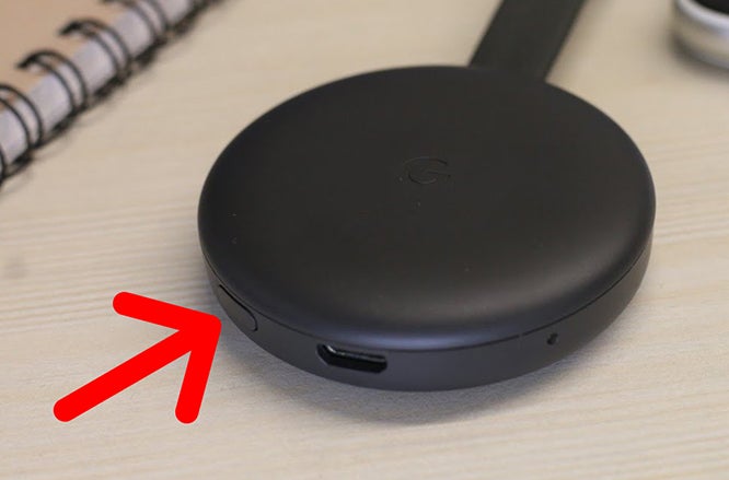 Chromecast boton reseteo