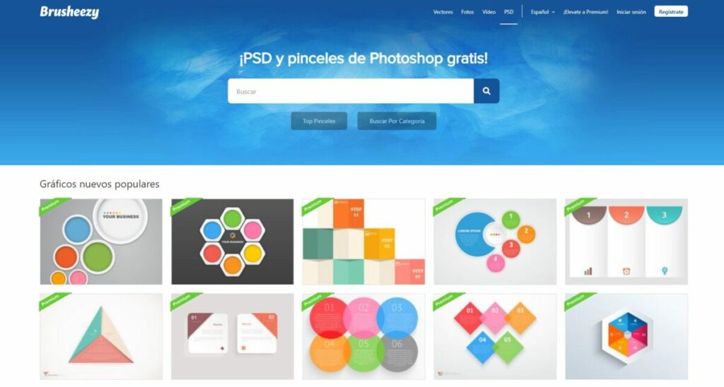 Página oficial de brusheezy