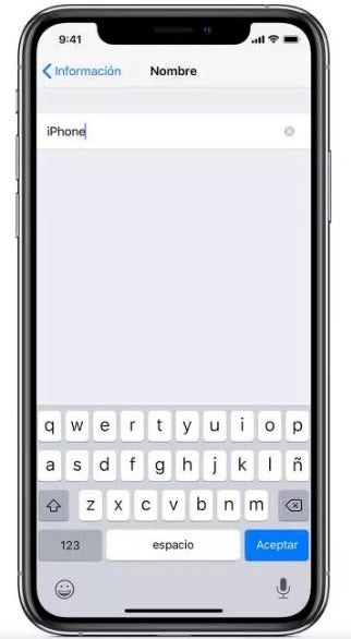 Cambiar el nombre del bluetooth de tu iPhone