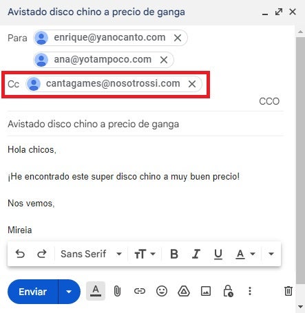 Ejemplo de CC