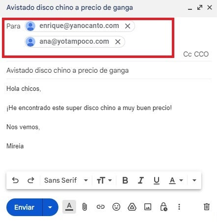 Ejemplo de To y For