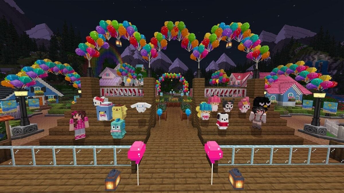 A Minecraft le faltaba algo: Hello Kitty y sus amigos