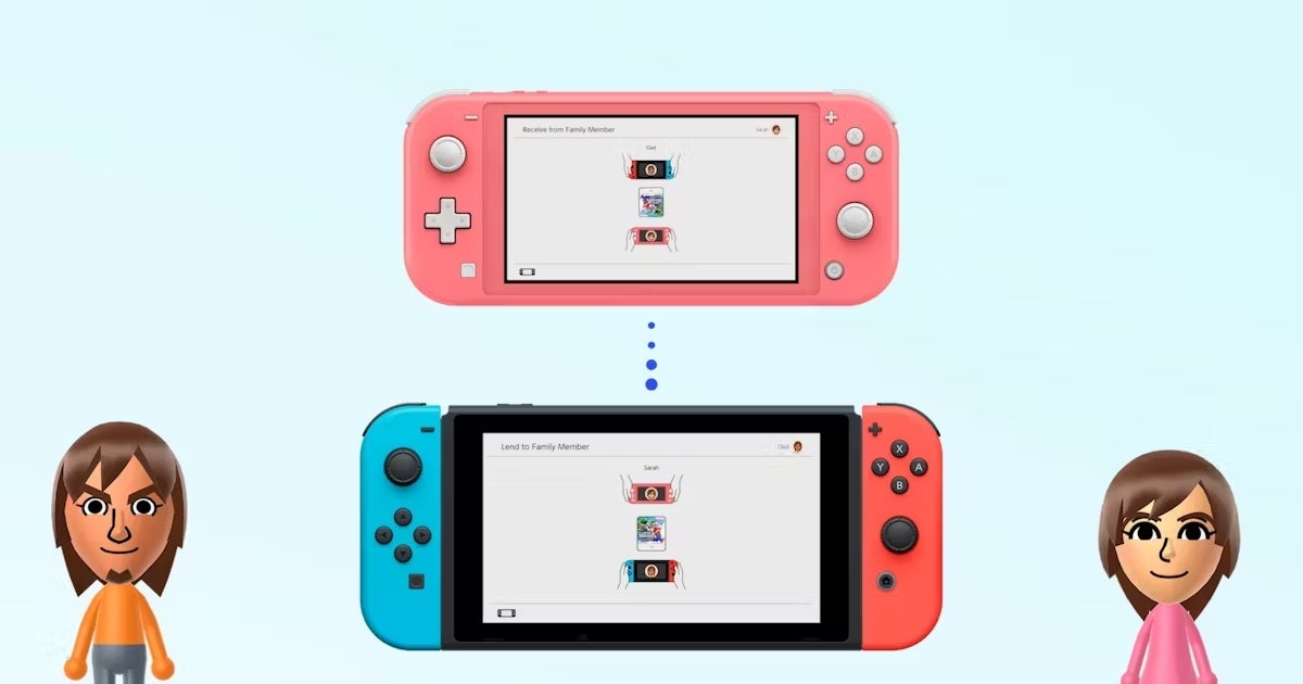 Nintendo introduce tarjetas de juego virtuales para compartir más fácilmente