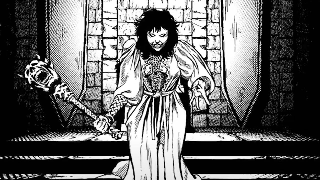 Si echas de menos los juegos clásicos de Dungeons & Dragons este RPG en blanco y negro simula una partida de rol de mesa… y mucha muerte