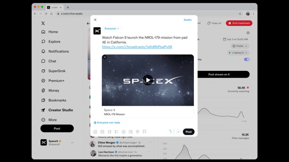 X anuncia pagos por directos: X Live Studio llega con 1 millón