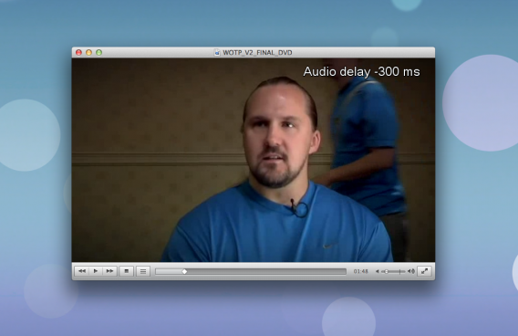 VLC audio delay