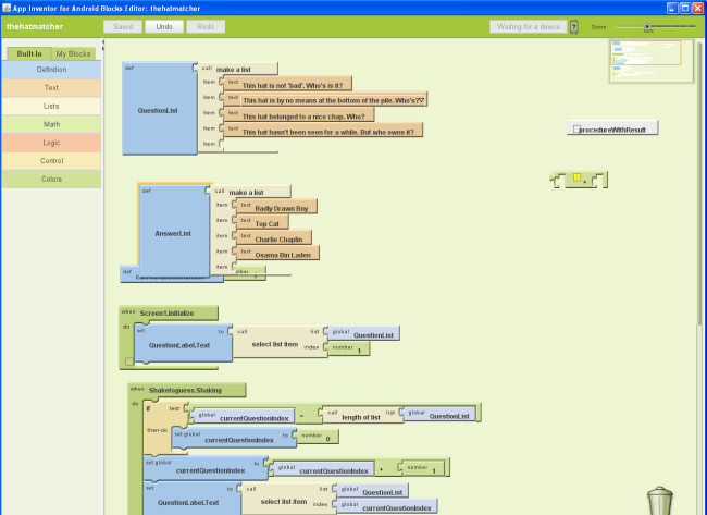 Blocks Editor