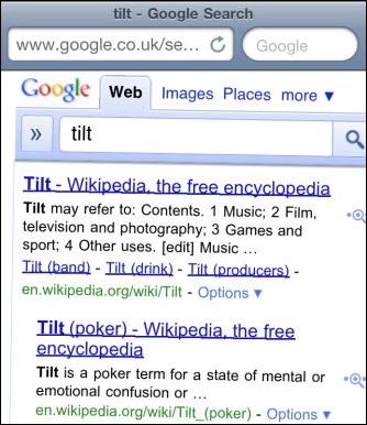 Google Tilt