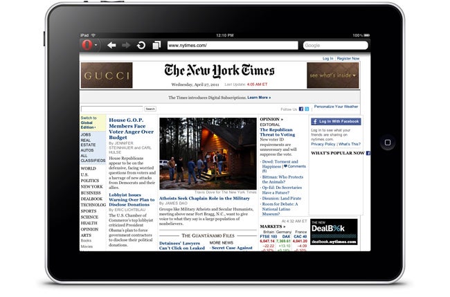 Opera Mini 6 for iPad