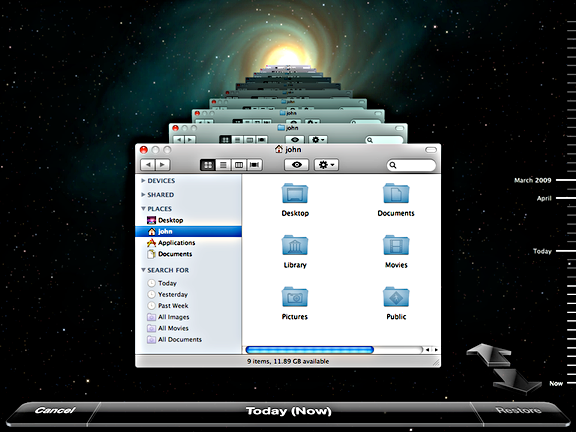 Time Machine Restore