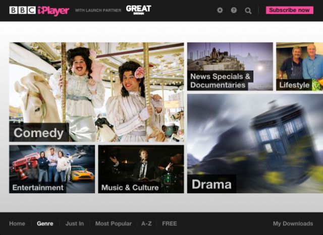 Global iPlayer iPad app 