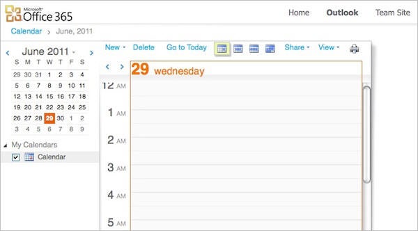 Outlook 365 Calendar