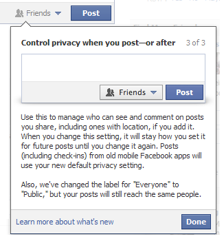 facebook new privacy