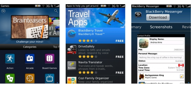 New Blackberry App world
