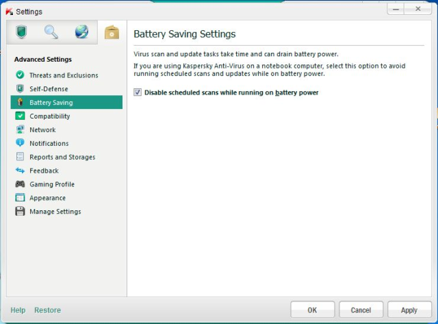 Battery Saving