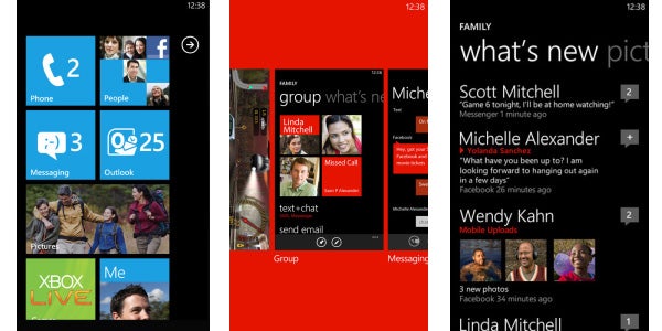 windows1 Windows Phone interface