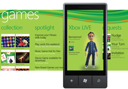 windows3 Xbox Live on Windows Phone 7